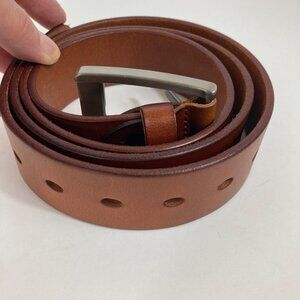 Mens Bullko‎ Genuine 1.5" Leather Belt BK518 Brown 40-45